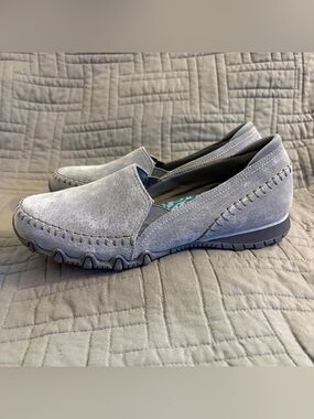 Skechers Teal Floral Insole Memory Foam Slip-On